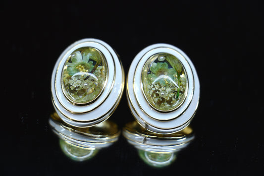 Italian Marble Collection – Elegant Earring Studs Inspired by Classic Stonework 88038